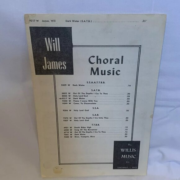 Sheet Music - Lot Of 5 - Oxford solo, Dark Water, Cry Out & Shout Misc Vintage - Picture 2 of 11